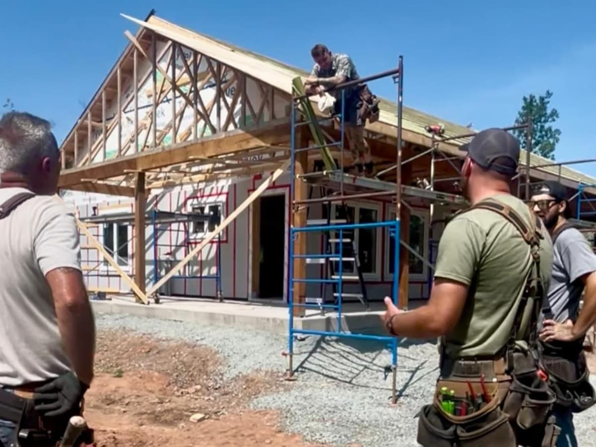 Son of a Builder crew at work in Truro Nova Scotia